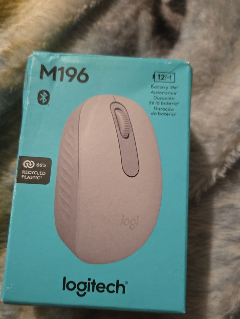 Logitech M196 Wireless Mouse - Light Grey 47